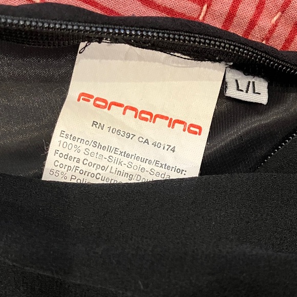 Fornarina women’s large silk Black V-Neck Dress - Picture 6 of 16